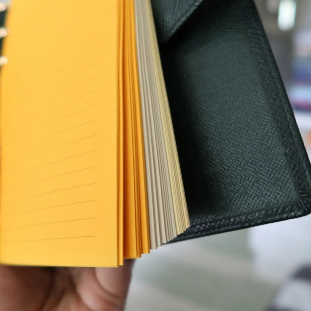 Louis Vuitton Taiga Medium Ring Agenda Cover Épicéa Green
